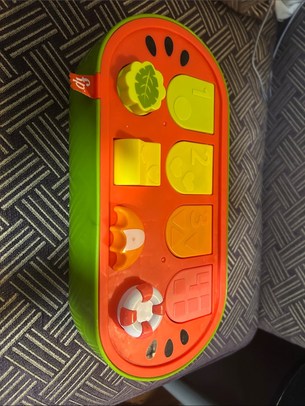 Fisher-Price Green, Orange & Yellow Shape Sorter Activity Toy